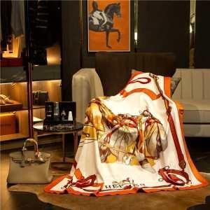 Hermes Chăn thủ công sành điệu Hermes chăn sợi chất lượng cao nhất có thể được sử dụng với sự tự tin mỗi ngày _ Hermes Hermes_ Thương hiệu giá rẻ 