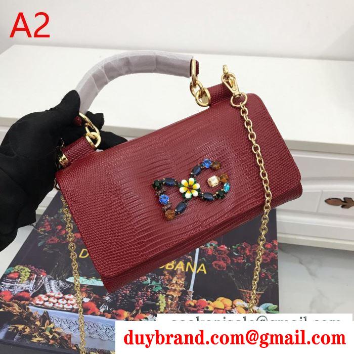 ドルチェ＆ガッバーナ dolce&gabbana ハンドバッグ 4色可選 2019秋冬におしゃれな着こなし 程よい抜け感を演出