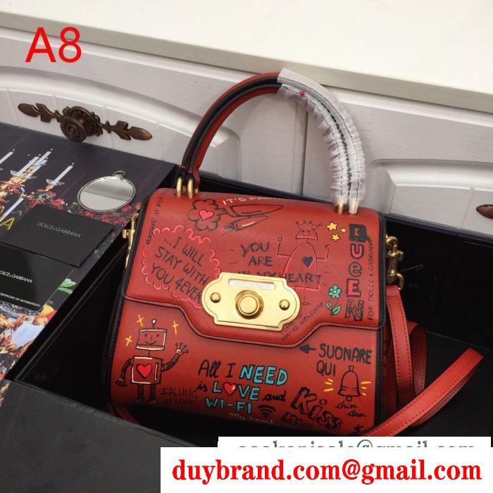 ナチュラルコーデに使いやすい ドルチェ＆ガッバーナ dolce&gabbana ハンドバッグ 多色可選 2019秋冬の必需品