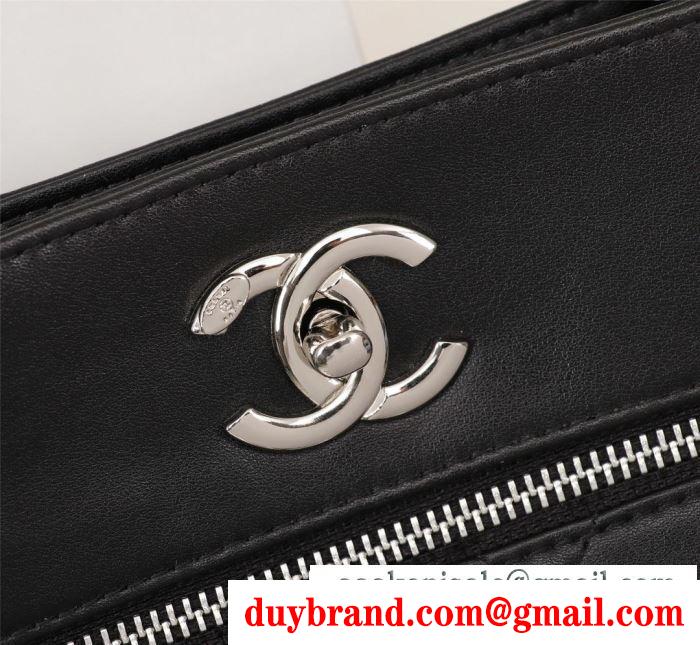 この秋におしゃれでかわいい着こなし  chanel ハンドバッグ 2色可選 2019秋冬の必需品