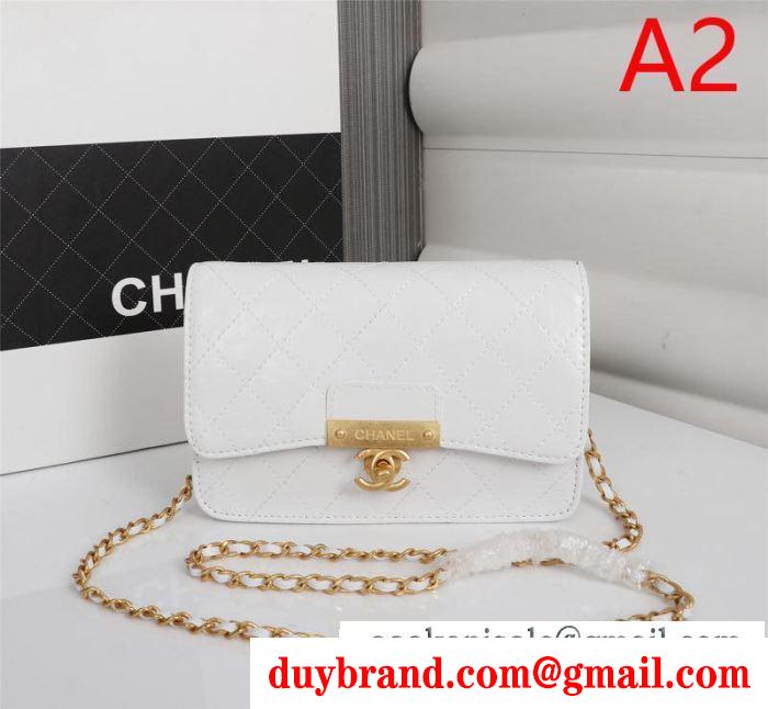 2019秋冬におすすめ着こなし 冬ファッションと相性抜群  chanel 斜め掛けバッグ 多色可選