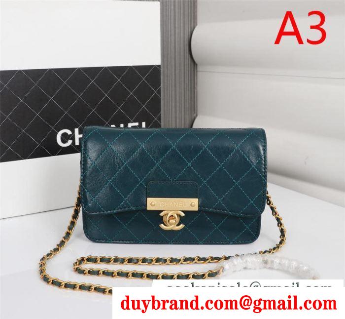 2019秋冬におすすめ着こなし 冬ファッションと相性抜群  chanel 斜め掛けバッグ 多色可選