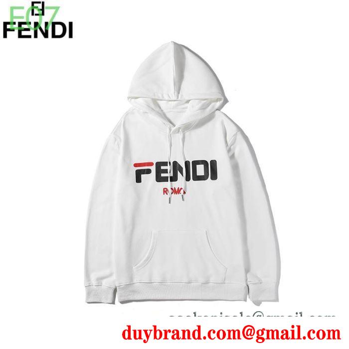 多色可選 着こなしの幅が広がる フェンディ秋冬ファッションをおしゃれに着こなし fendi 真冬には大注目 パーカー 最新秋冬トレント