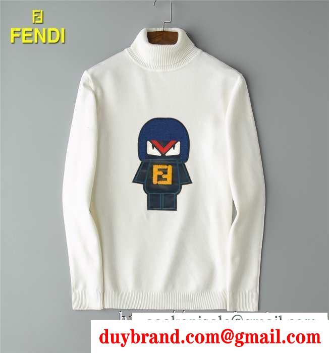 今年らしいトレンド感のある着こなし 2019秋冬の必需品 fendi プルオーバーパーカー 多色可選