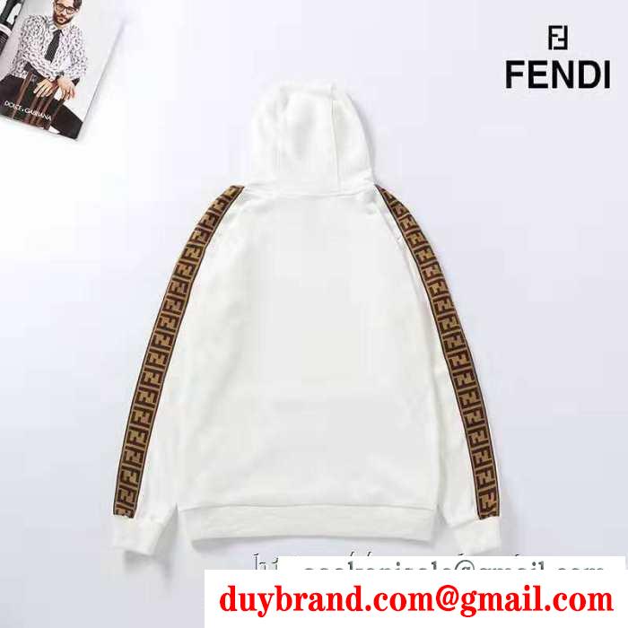 秋冬にきちんと感も漂うはスタイリング 2019秋冬におすすめ着こなし フェンディ fendi パーカー 2色可選
