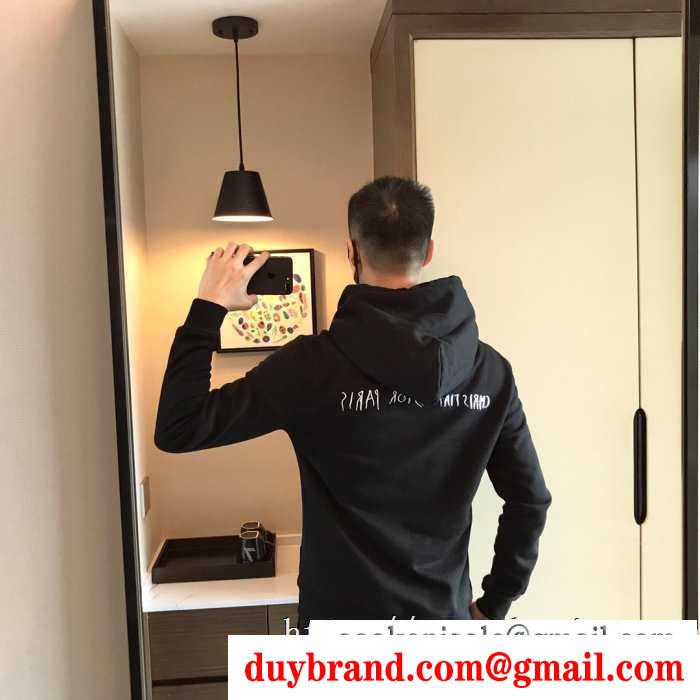 2色可選 パーカー ディオール dior 落ち着いた秋冬ファッションを楽しむ 2019年秋冬最新のトレンド