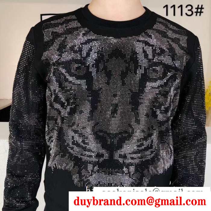 この秋で旬のスタイルを楽しむ フィリッププレイン philipp plein プルオーバーパーカー 2019秋冬の必需品
