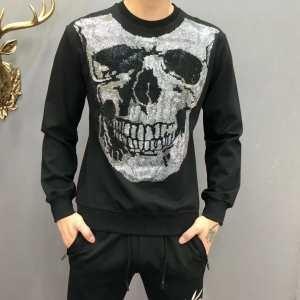 Pullover Parker Bạn có thể mặc nó vào mùa đông 2019 thời trang vào mùa thu và mùa đông Phillippp plein_filipp plein_ Thương hiệu giá rẻ (lớn nhất )