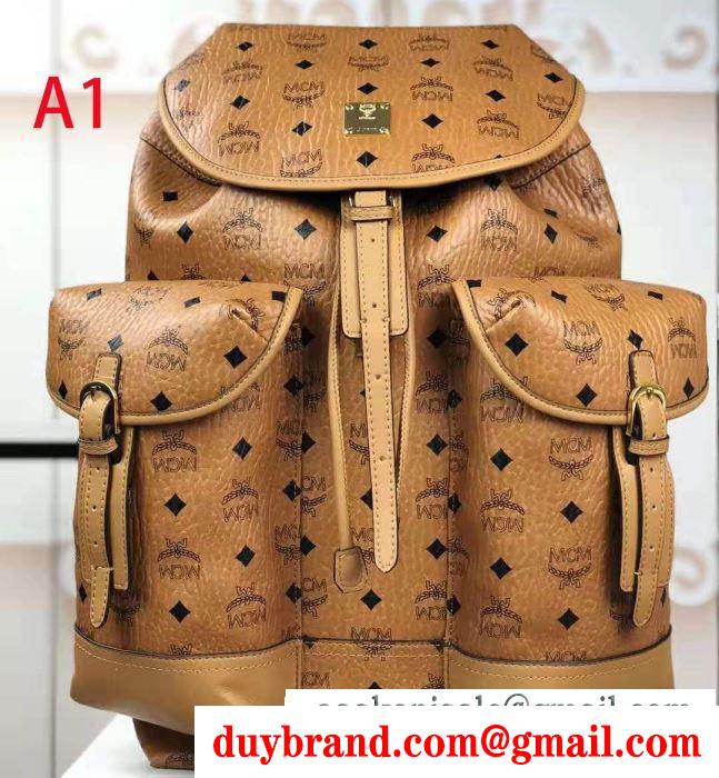 エムシーエム mcm リュック 3色可選 冬ファッションと相性抜群 2019秋冬におすすめ着こなし