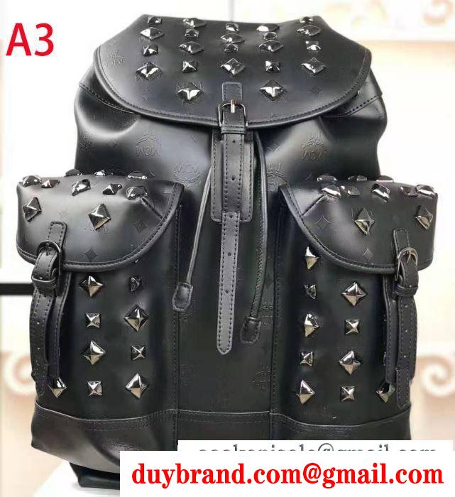 エムシーエム mcm リュック 3色可選 冬ファッションと相性抜群 2019秋冬におすすめ着こなし