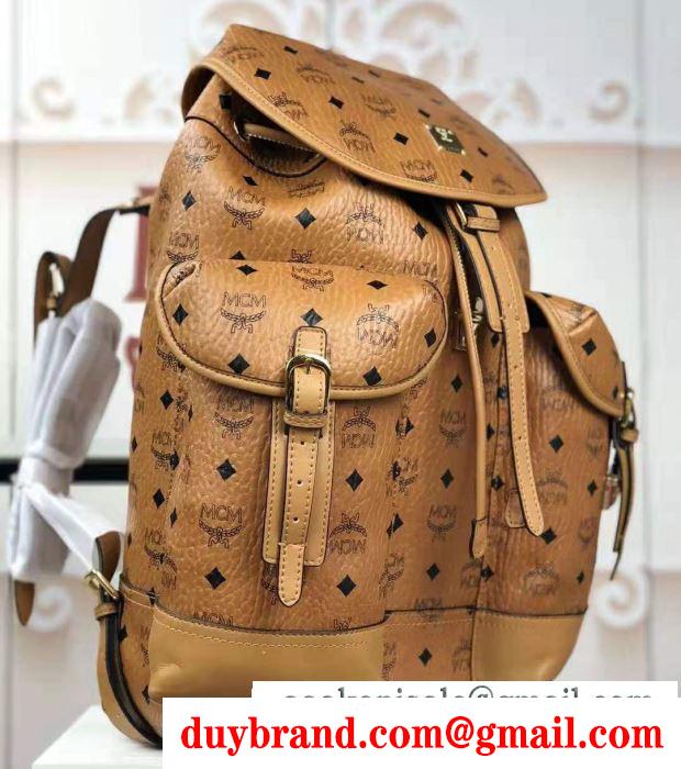 エムシーエム mcm リュック 3色可選 冬ファッションと相性抜群 2019秋冬におすすめ着こなし