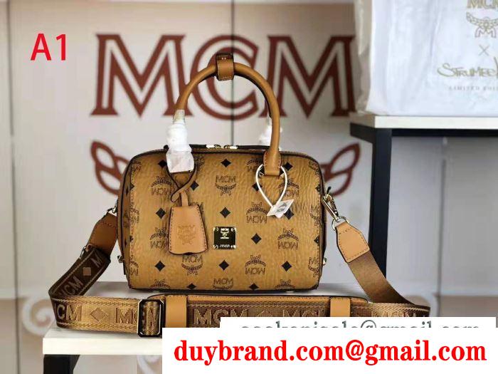 寒い季節を彩るアイテム エムシーエム mcm ハンドバッグ 4色可選 2019秋冬におすすめ着こなし