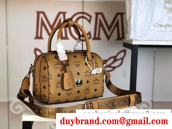 寒い季節を彩るアイテム エムシーエム mcm ハンドバッグ 4色可選 2019秋冬におすすめ着こなし