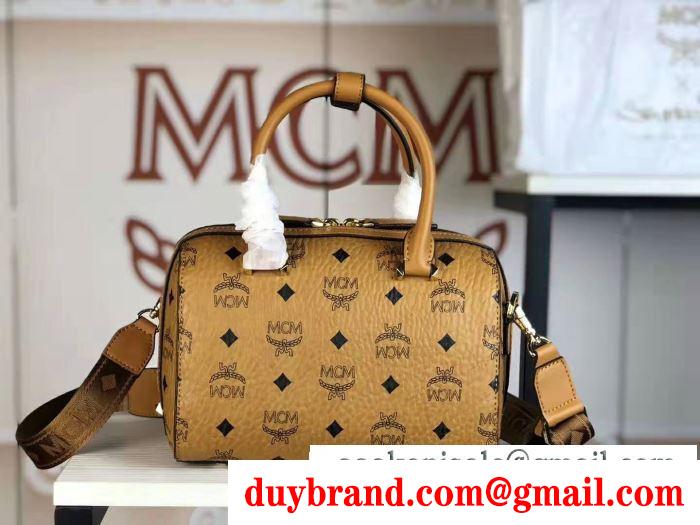 寒い季節を彩るアイテム エムシーエム mcm ハンドバッグ 4色可選 2019秋冬におすすめ着こなし