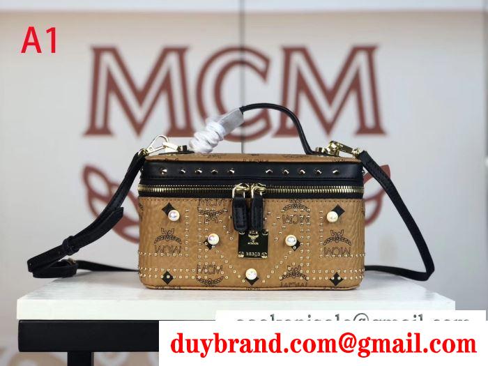 2019秋冬におすすめ着こなし エムシーエム mcm ハンドバッグ 4色可選 秋冬っぽいスタイルを作り出す