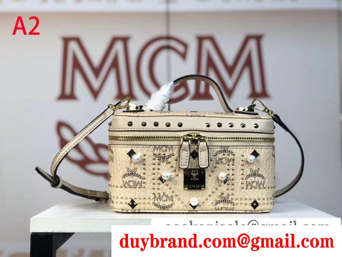 2019秋冬におすすめ着こなし エムシーエム mcm ハンドバッグ 4色可選 秋冬っぽいスタイルを作り出す