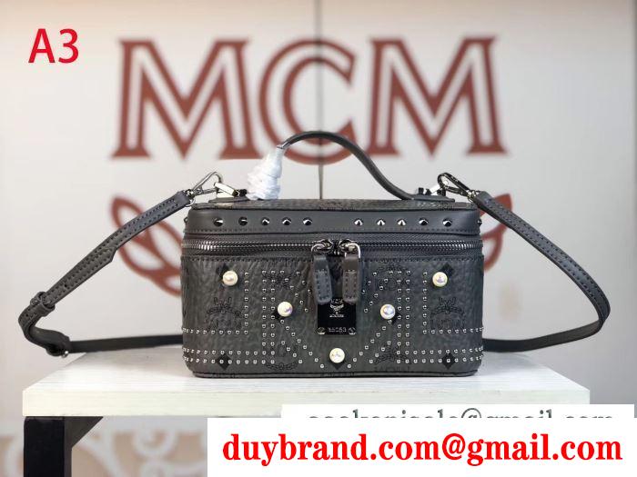 2019秋冬におすすめ着こなし エムシーエム mcm ハンドバッグ 4色可選 秋冬っぽいスタイルを作り出す