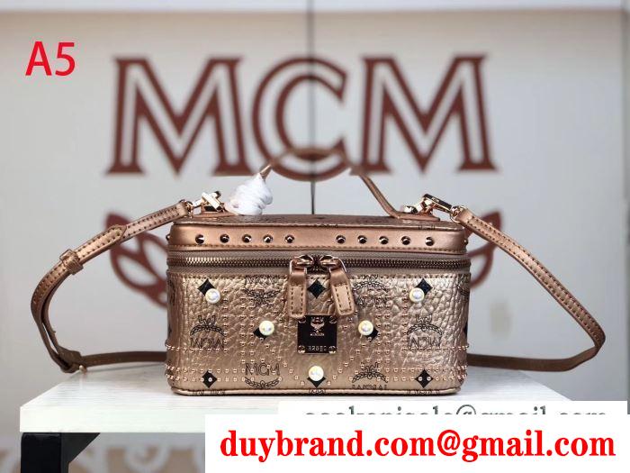 2019秋冬におすすめ着こなし エムシーエム mcm ハンドバッグ 4色可選 秋冬っぽいスタイルを作り出す