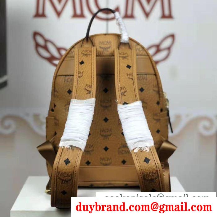 2019秋冬におしゃれな着こなし エムシーエム mcm リュック 多色可選 秋冬カジュアルの定番