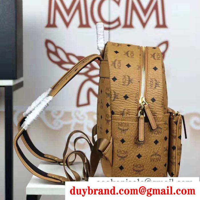 2019秋冬におしゃれな着こなし エムシーエム mcm リュック 多色可選 秋冬カジュアルの定番