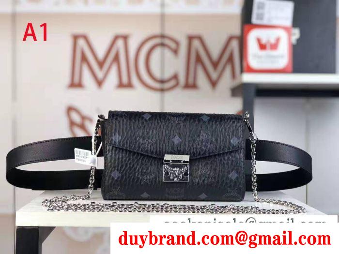 落ち着いた秋冬ファッションを楽しむ 2019秋冬の必需品 エムシーエム mcm 斜め掛けバッグ 4色可選