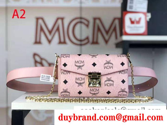 落ち着いた秋冬ファッションを楽しむ 2019秋冬の必需品 エムシーエム mcm 斜め掛けバッグ 4色可選