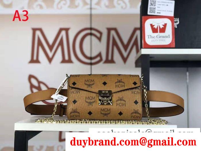 落ち着いた秋冬ファッションを楽しむ 2019秋冬の必需品 エムシーエム mcm 斜め掛けバッグ 4色可選
