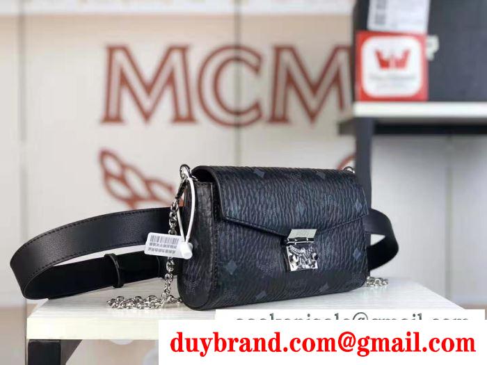 落ち着いた秋冬ファッションを楽しむ 2019秋冬の必需品 エムシーエム mcm 斜め掛けバッグ 4色可選