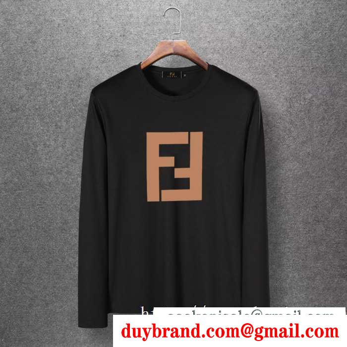 4色可選 長袖tシャツ 秋冬おしゃれをより楽しませる 2019秋冬の必需品 フェンディ fendi