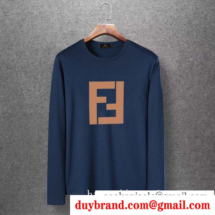 4色可選 長袖tシャツ 秋冬おしゃれをより楽しませる 2019秋冬の必需品 フェンディ fendi