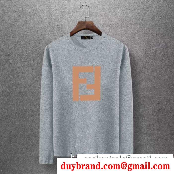 4色可選 長袖tシャツ 秋冬おしゃれをより楽しませる 2019秋冬の必需品 フェンディ fendi