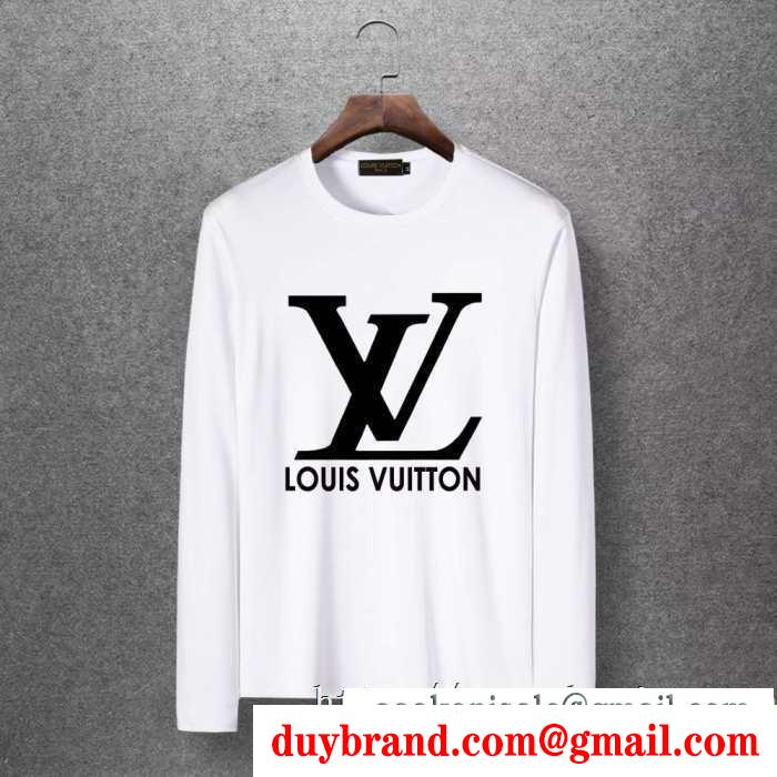 ルイ ヴィトン louis vuitton 長袖tシャツ 多色可選 2019秋冬におしゃれな着こなし 冬ファッションの定番