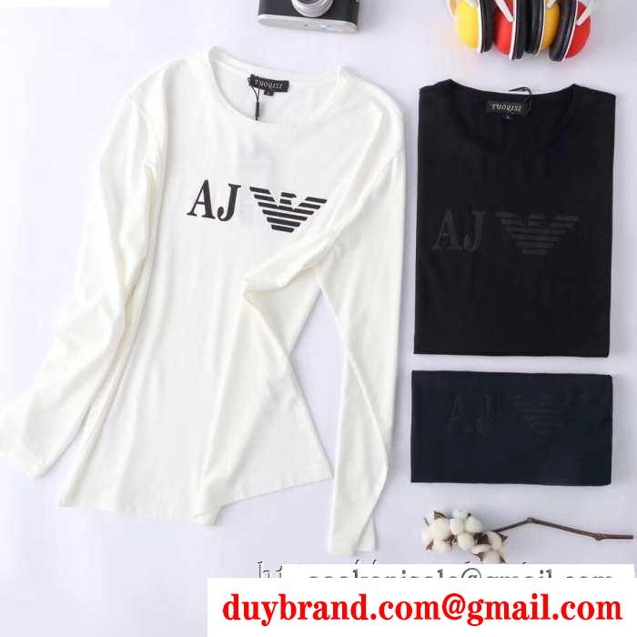 2019秋冬の必需品 アルマーニ armani 長袖tシャツ 3色可選 簡単に秋冬の季節感をアップ