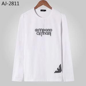 Armani Armani tay áo dài T -Shirt 2 Lựa chọn màu mùa thu / mùa đông tự nhiên Corde hoạt động tuyệt vời 2019 Khuyến nghị mặc quần áo vào mùa thu và mùa đông