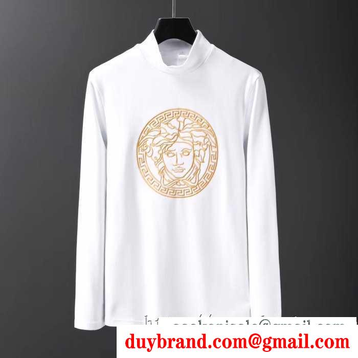 2019秋冬におしゃれな着こなし ヴェルサーチ versace 長袖tシャツ 2色可選 冬ファッションの定番