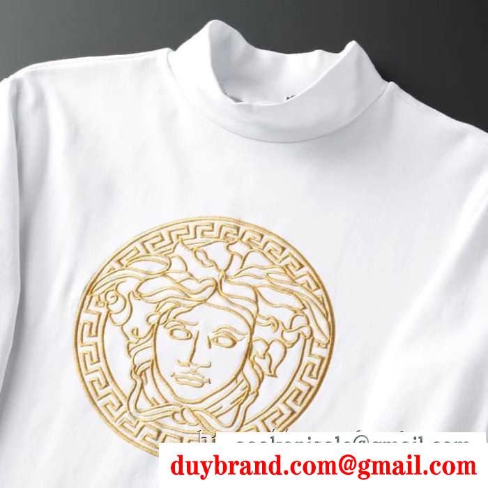 2019秋冬におしゃれな着こなし ヴェルサーチ versace 長袖tシャツ 2色可選 冬ファッションの定番