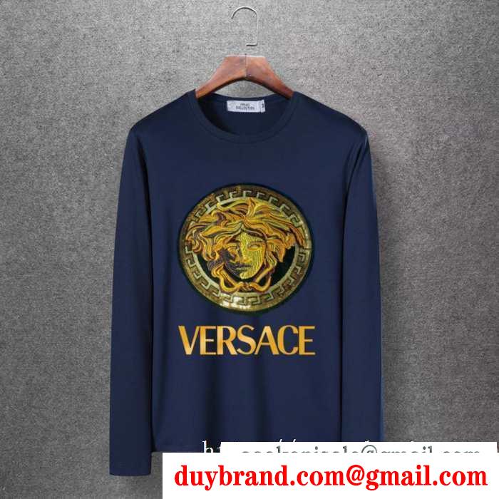 ヴェルサーチ versace 長袖tシャツ 4色可選 2019秋冬の必需品 秋冬っぽいスタイルを作り出す