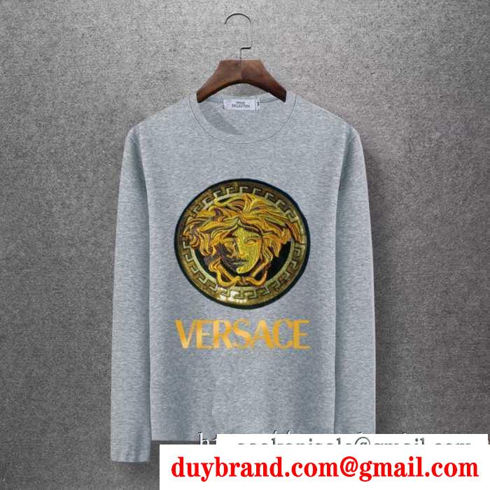 ヴェルサーチ versace 長袖tシャツ 4色可選 2019秋冬の必需品 秋冬っぽいスタイルを作り出す