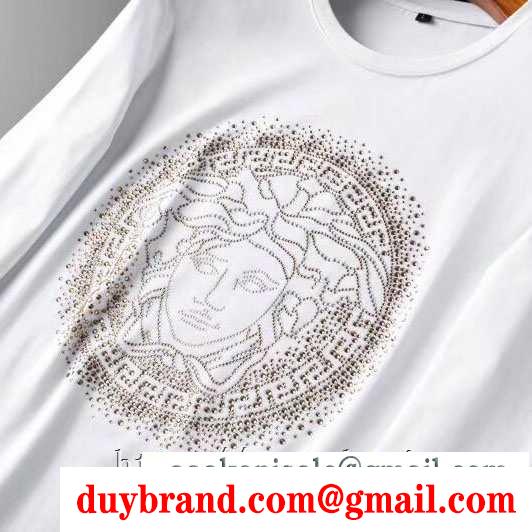 ヴェルサーチ versace 長袖tシャツ 2色可選 2019年秋冬最新のトレンド 秋冬ナチュラルコーデに大活躍