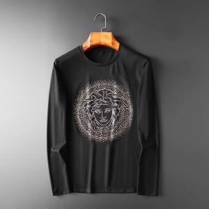 Versace Versace Long Sleeve T -Shirt 2 Lựa chọn màu 2019 Xu hướng mới nhất Mùa thu / Mùa đông tự nhiên Corde