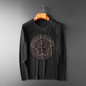 Mùa thu theo mùa Corde 2019 Mùa thu / Mùa đông Essential Versace Versace Long -sleeved T -shirt 2 Color Selection_ Versace Versace_ Thương hiệu giá rẻ (Lớp lớn nhất của )