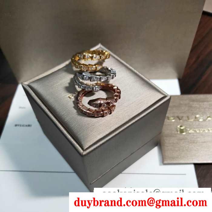3色可選 冬のおしゃれをレベルアップ ブルガリ冬のお洒落を楽しむ bvlgari リング/指輪 この秋におしゃれでかわいい着こなし