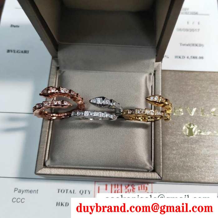 3色可選 冬のおしゃれをレベルアップ ブルガリ冬のお洒落を楽しむ bvlgari リング/指輪 この秋におしゃれでかわいい着こなし
