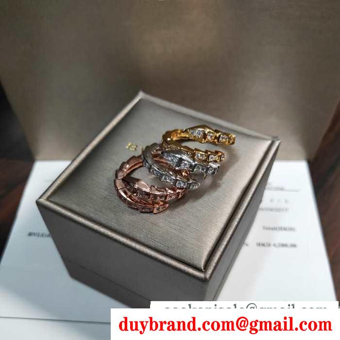 3色可選 冬のおしゃれをレベルアップ ブルガリ冬のお洒落を楽しむ bvlgari リング/指輪 この秋におしゃれでかわいい着こなし