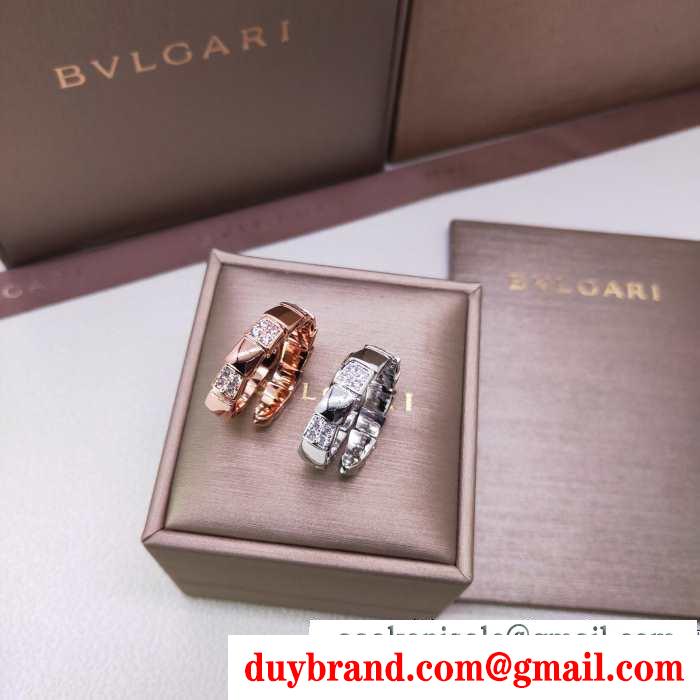 リング/指輪 華やかに魅せる秋冬コーデ ブルガリ 肌寒い季節に欠かせない bvlgari 季節を感じた秋冬ファッション 2色可選