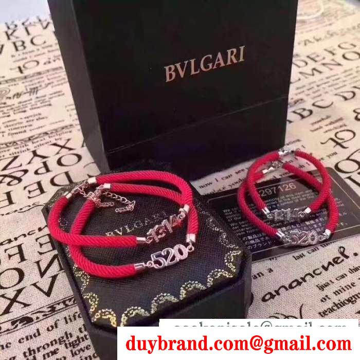 簡単に秋冬の季節感をアップ  ブルガリ BVLGARI 秋らしい装いにもぴったり ブレスレット2色可選 寒い冬にぜひ取り入れたい