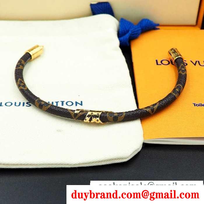 秋のおしゃれをもっと楽しめる ルイ ヴィトン 4色可選 秋のこなれカジュアルを思う louis vuitton ブレスレット