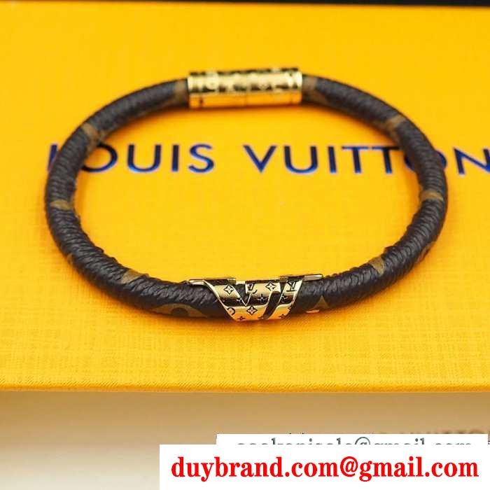 秋のおしゃれをもっと楽しめる ルイ ヴィトン 4色可選 秋のこなれカジュアルを思う louis vuitton ブレスレット