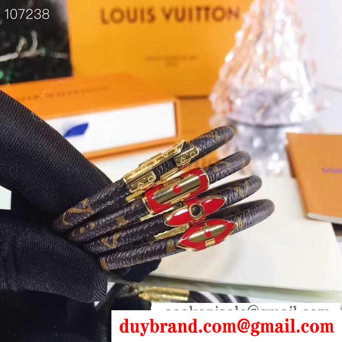 秋のおしゃれをもっと楽しめる ルイ ヴィトン 4色可選 秋のこなれカジュアルを思う louis vuitton ブレスレット