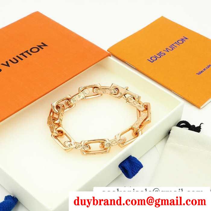着こなしの幅が広がる ルイ ヴィトン秋冬ファッションをおしゃれに着こなし louis vuitton ブレスレット 真冬には大注目 4色可選